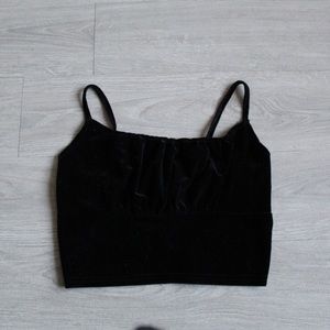 SHEIN Velvet cropped tank top